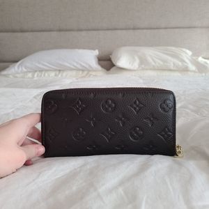 Dark brown faux leather wallet brand new